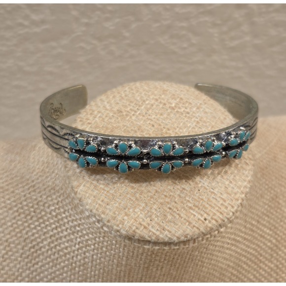 Lucky Brand Jewelry - Lucky Brand Turquoise Southwestern Cuff Bracelet 7.25"
